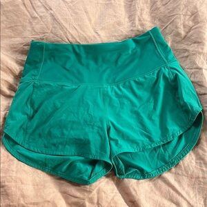 Lululemon Athletica Green Athletic Shorts Lightweight Design